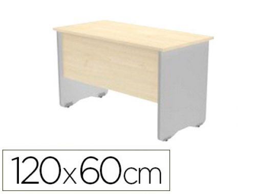 Mesa de escritorio rocada serie work 120x60 cm acabamento ab04 aluminio/branco , Rocada , 78204 , 8427951068002